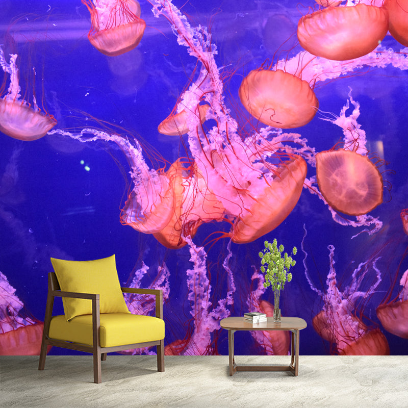 Sea Creatures Wall Covering for Sleeping Room Stain Resistant, Made to Measure