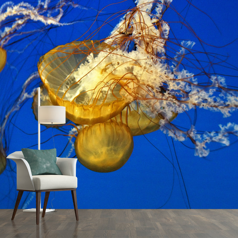 Sea Creatures Wall Covering for Sleeping Room Stain Resistant, Made to Measure