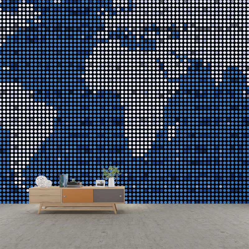 Map Mural Wallpaper Moisture Resistant Contemporary Study Room Wall Decor