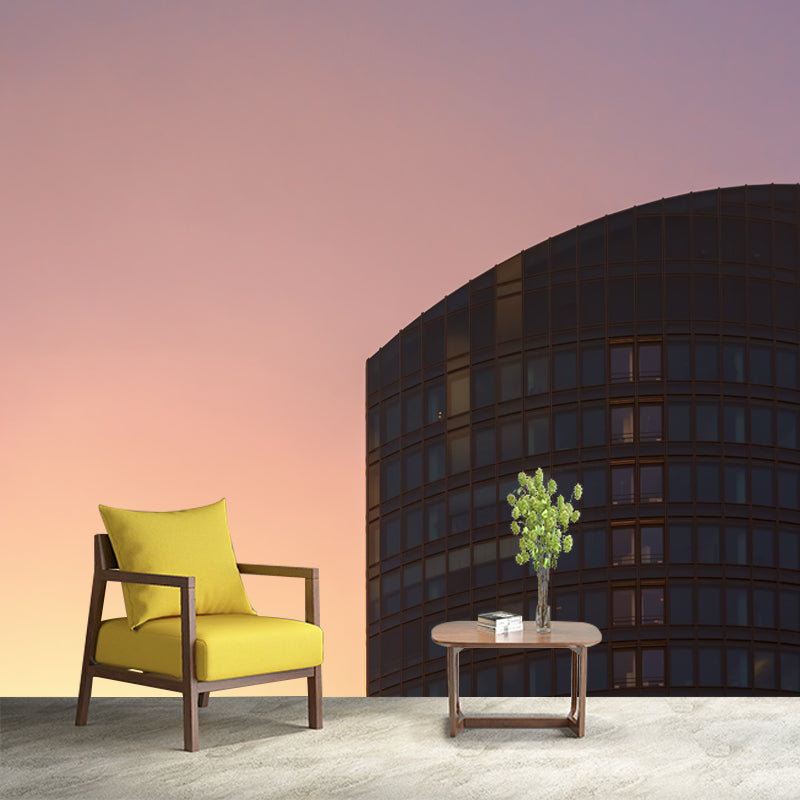 City Building Mural Wallpaper Bedroom Decorative Wall Art, Personalized Size Available