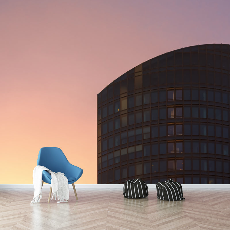 City Building Mural Wallpaper Bedroom Decorative Wall Art, Personalized Size Available