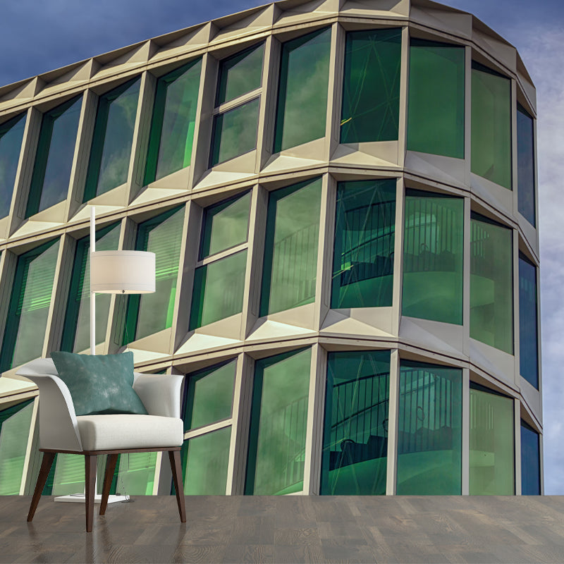 City Building Mural Wallpaper Bedroom Decorative Wall Art, Personalized Size Available