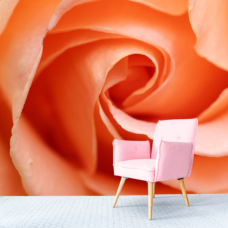 Partial Rose Contemporary Wall Mural Modernist Wall Covering for Bedroom