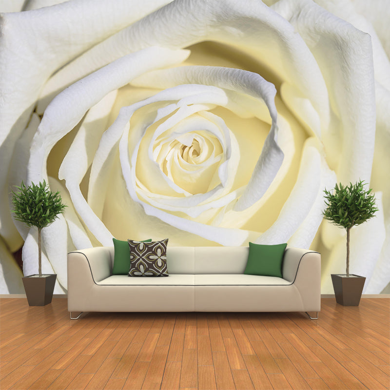 Partial Rose Contemporary Wall Mural Modernist Wall Covering for Bedroom