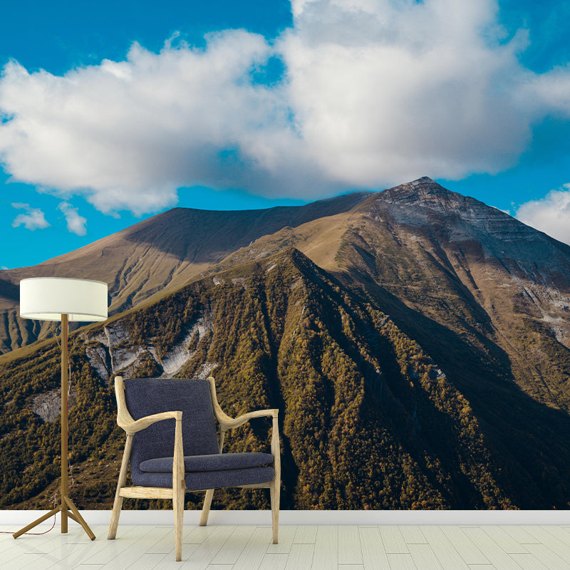 Mountain View Contemporary Wall Mural Modernist Wall Covering for Bedroom Decor