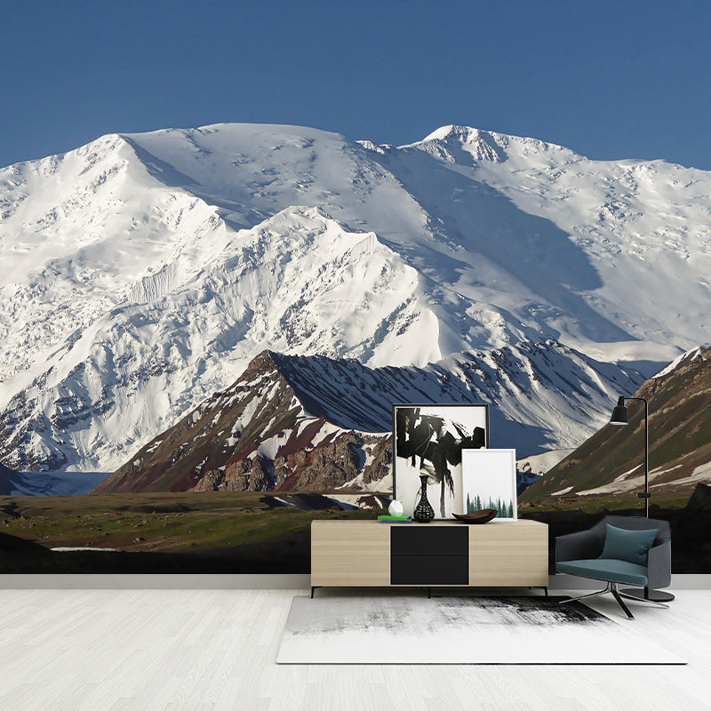 Mountain View Contemporary Wall Mural Modernist Wall Covering for Bedroom Decor