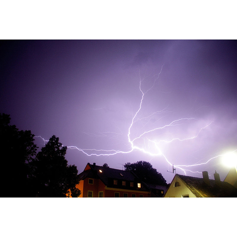 Lightning Contemporary Wall Mural Modernist Wall Covering for Bedroom Decor