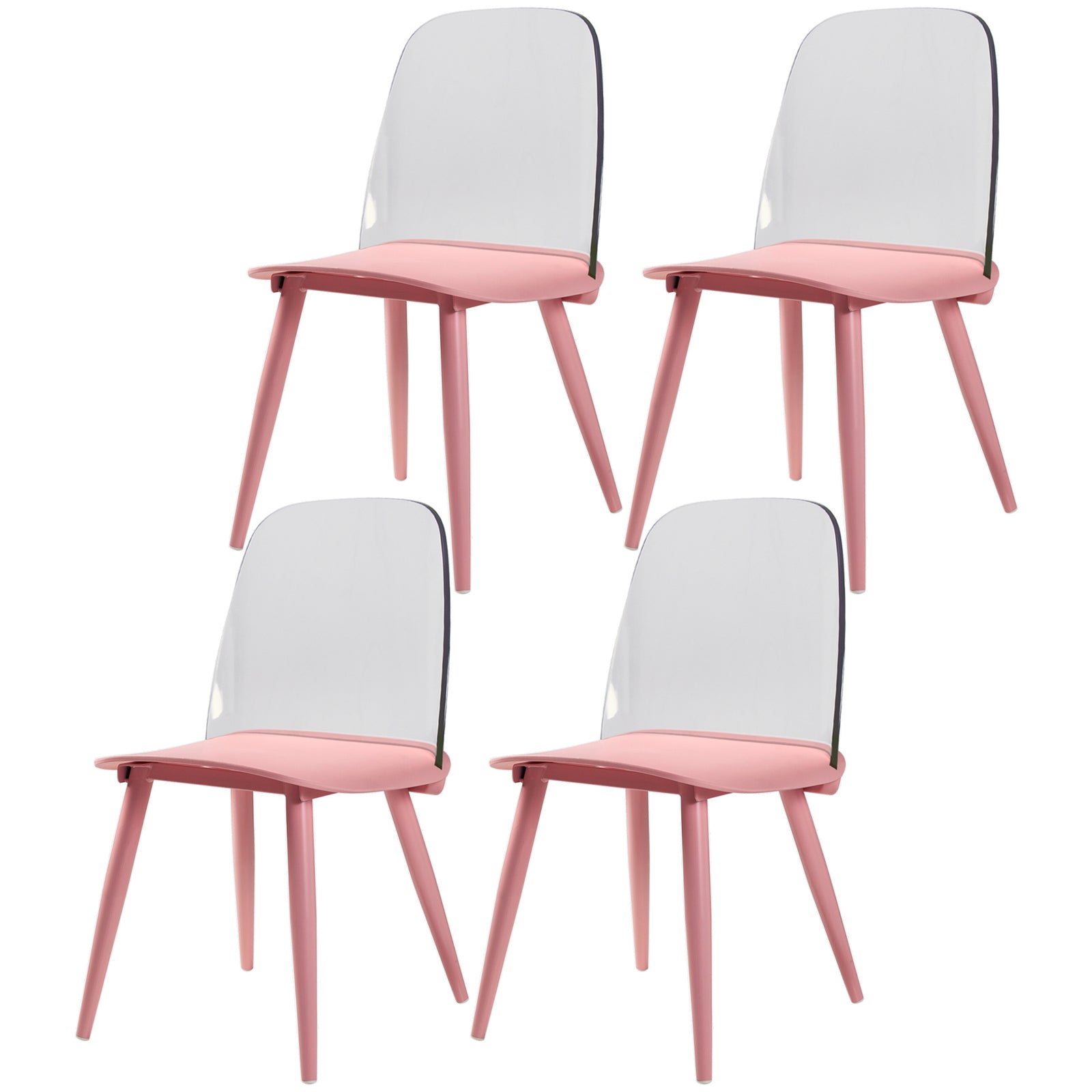Chaises latérales tapissées à la maison de style moderne chaises de salle à manger latérales multicolores