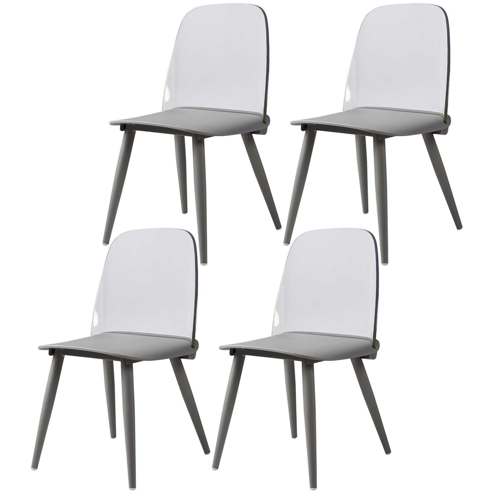 Chaises latérales tapissées à la maison de style moderne chaises de salle à manger latérales multicolores