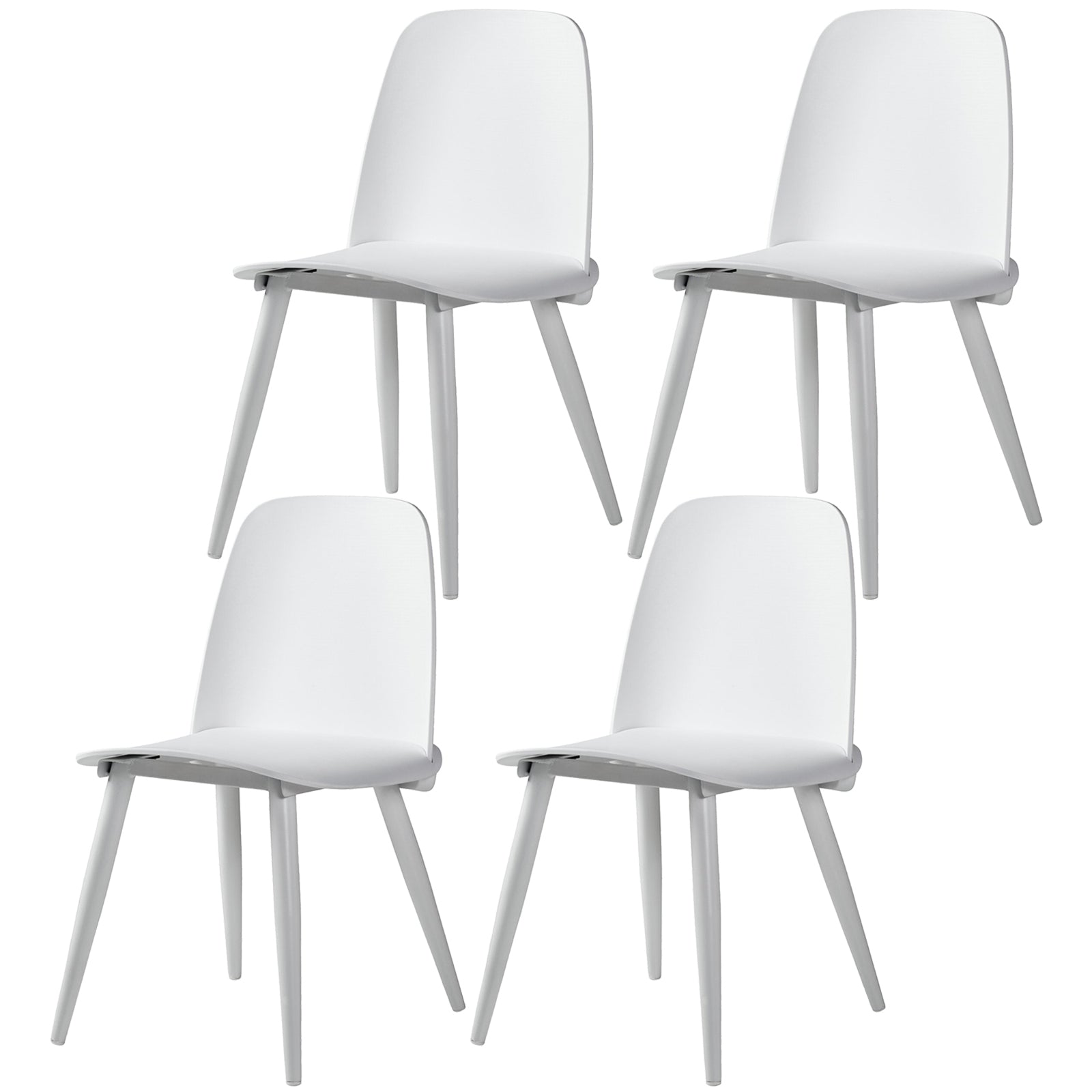 Chaises latérales tapissées à la maison de style moderne chaises de salle à manger latérales multicolores