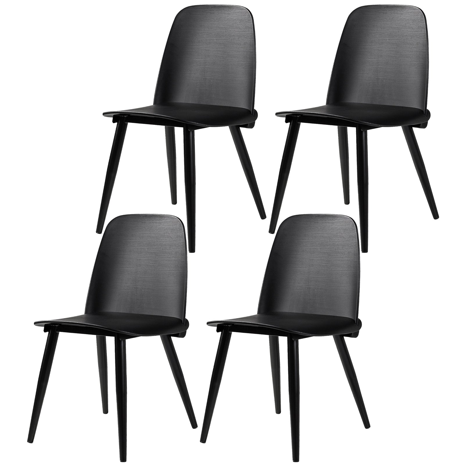 Chaises latérales tapissées à la maison de style moderne chaises de salle à manger latérales multicolores
