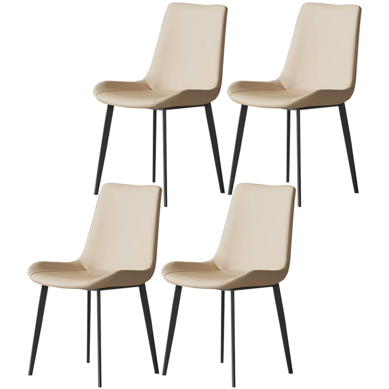 Chaise de salle à manger industrielle en métal, finition métallique, chaise de salle à manger Parsons