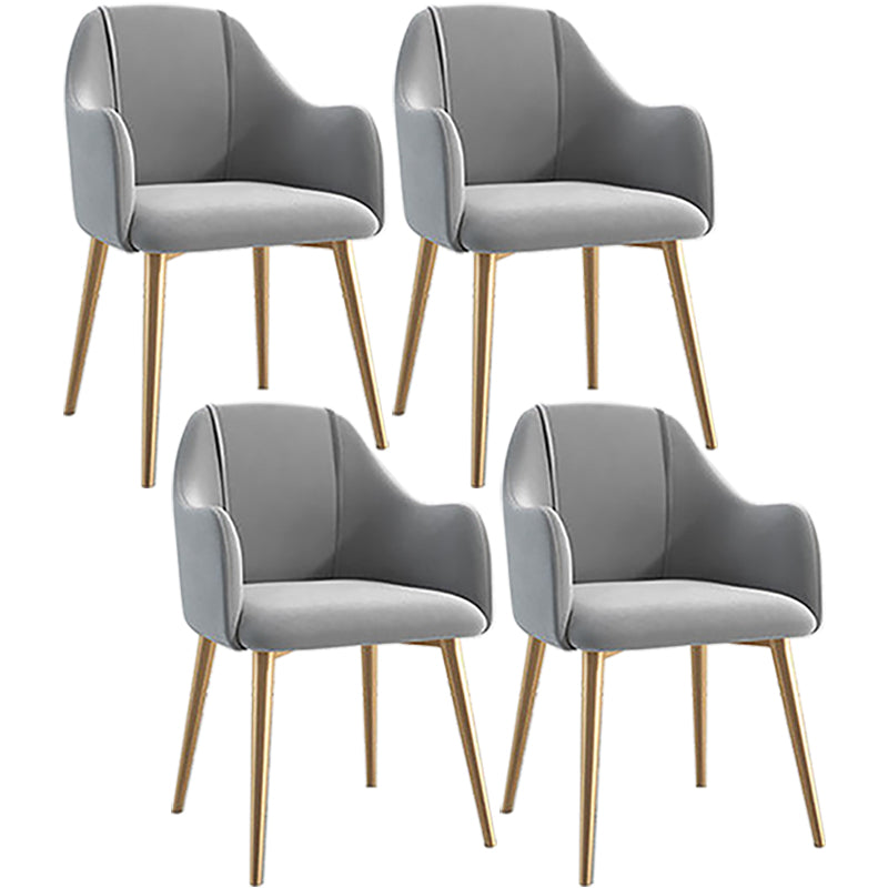 Chaise de salle à manger en métal de style scandinave, chaise à oreilles décontractée pour café