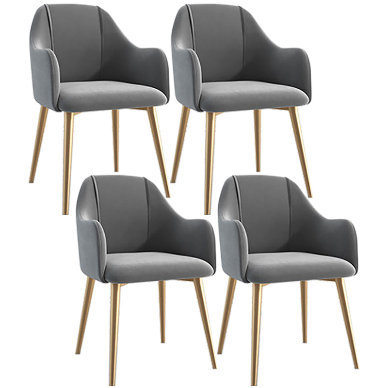 Chaise de salle à manger en métal de style scandinave, chaise à oreilles décontractée pour café
