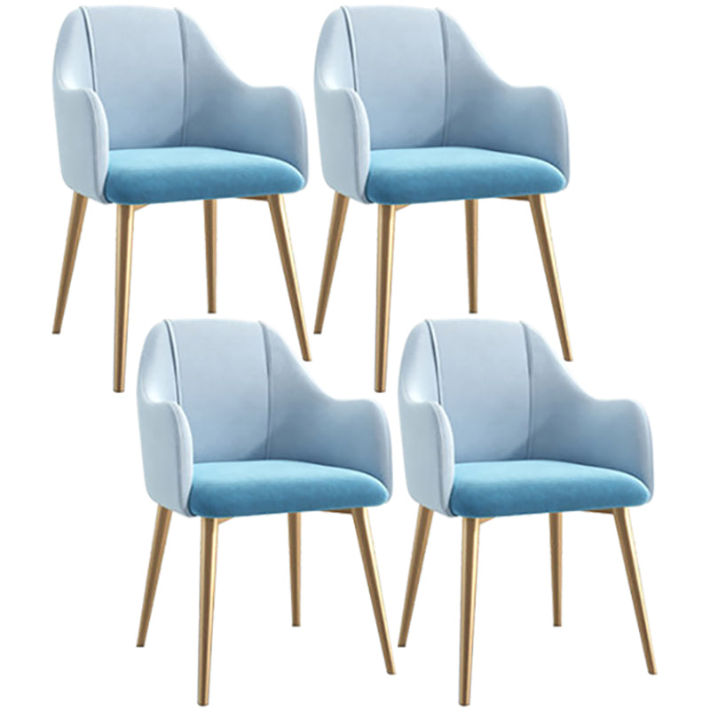 Chaise de salle à manger en métal de style scandinave, chaise à oreilles décontractée pour café
