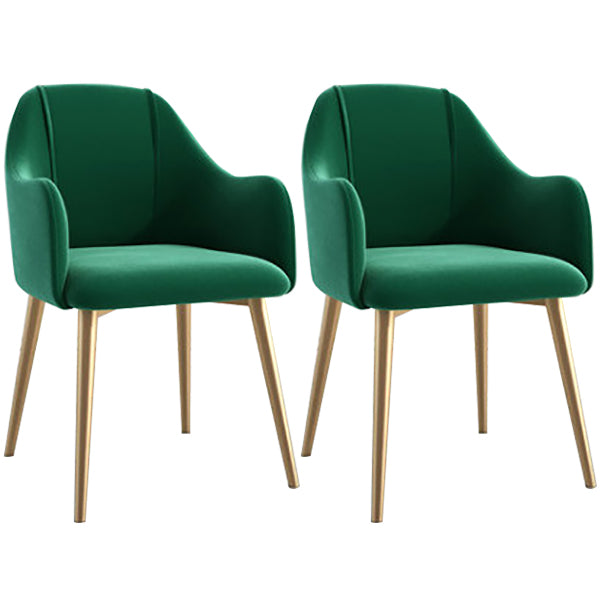 Chaise de salle à manger en métal de style scandinave, chaise à oreilles décontractée pour café
