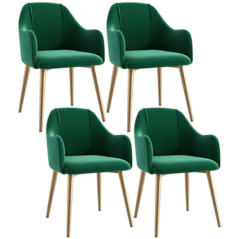 Chaise de salle à manger en métal de style scandinave, chaise à oreilles décontractée pour café