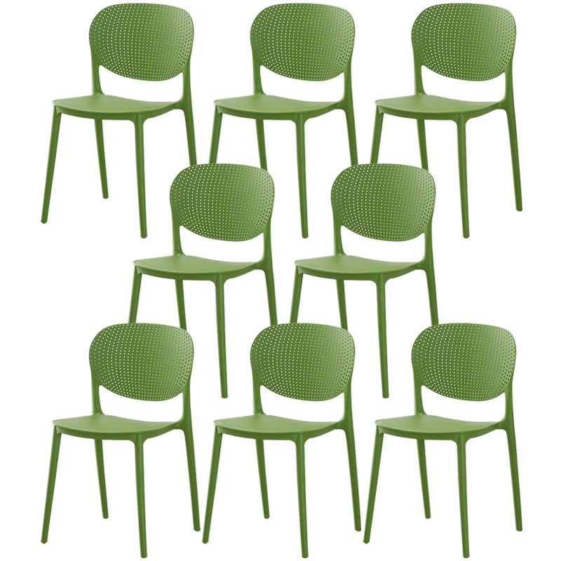 Chaise d'appoint en plastique de Style Glam, finition mate, chaise de salle à manger à dossier ouvert pour salle à manger
