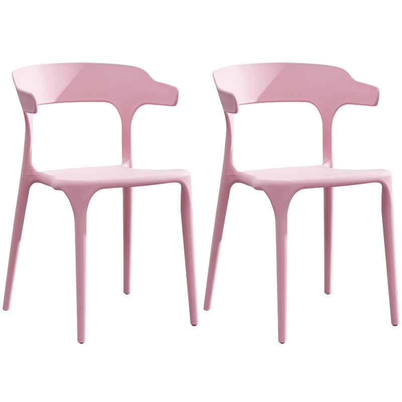 Plastique moderne Open Doss Dining Claid 30 "H Chaise de salle à manger pour chambre de restaurant