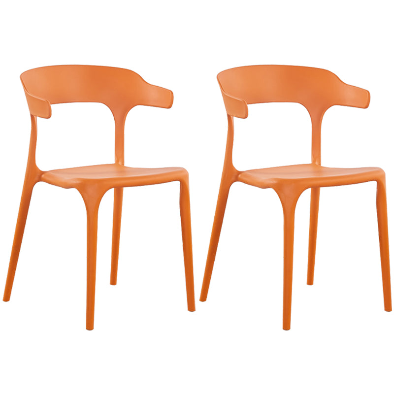 Plastique moderne Open Doss Dining Claid 30 "H Chaise de salle à manger pour chambre de restaurant