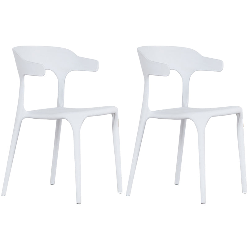 Plastique moderne Open Doss Dining Claid 30 "H Chaise de salle à manger pour chambre de restaurant