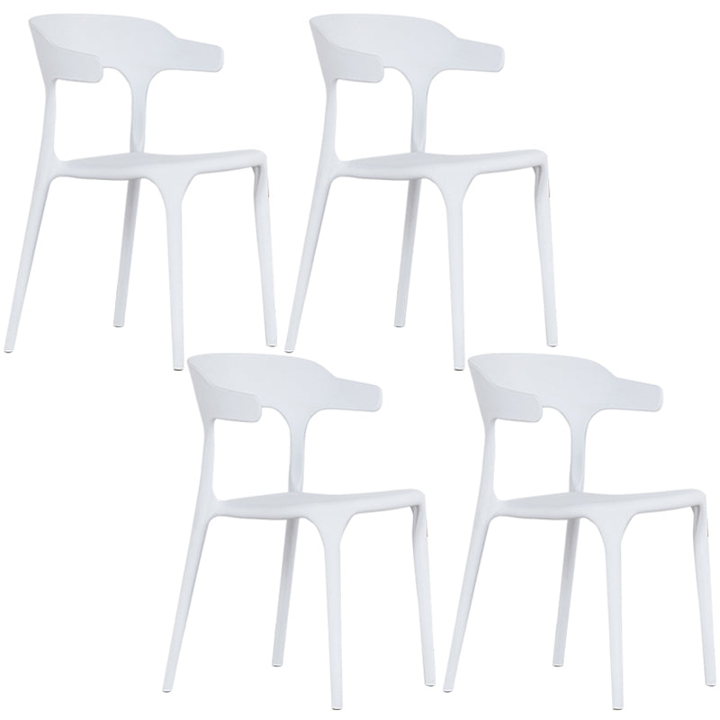 Plastique moderne Open Doss Dining Claid 30 "H Chaise de salle à manger pour chambre de restaurant