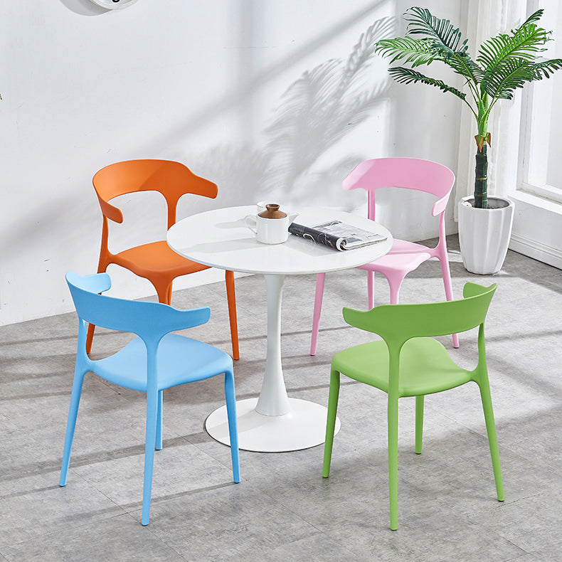 Plastique moderne Open Doss Dining Claid 30 "H Chaise de salle à manger pour chambre de restaurant