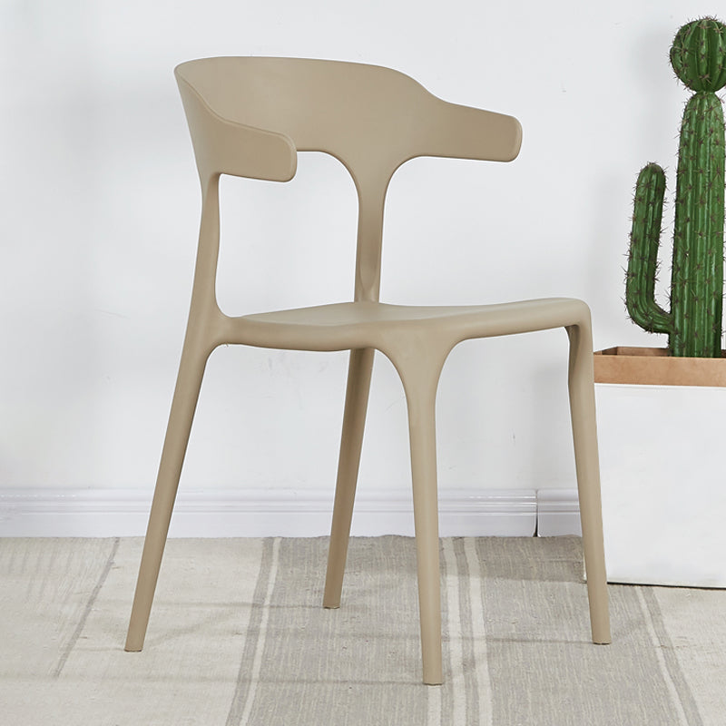 Plastique moderne Open Doss Dining Claid 30 "H Chaise de salle à manger pour chambre de restaurant