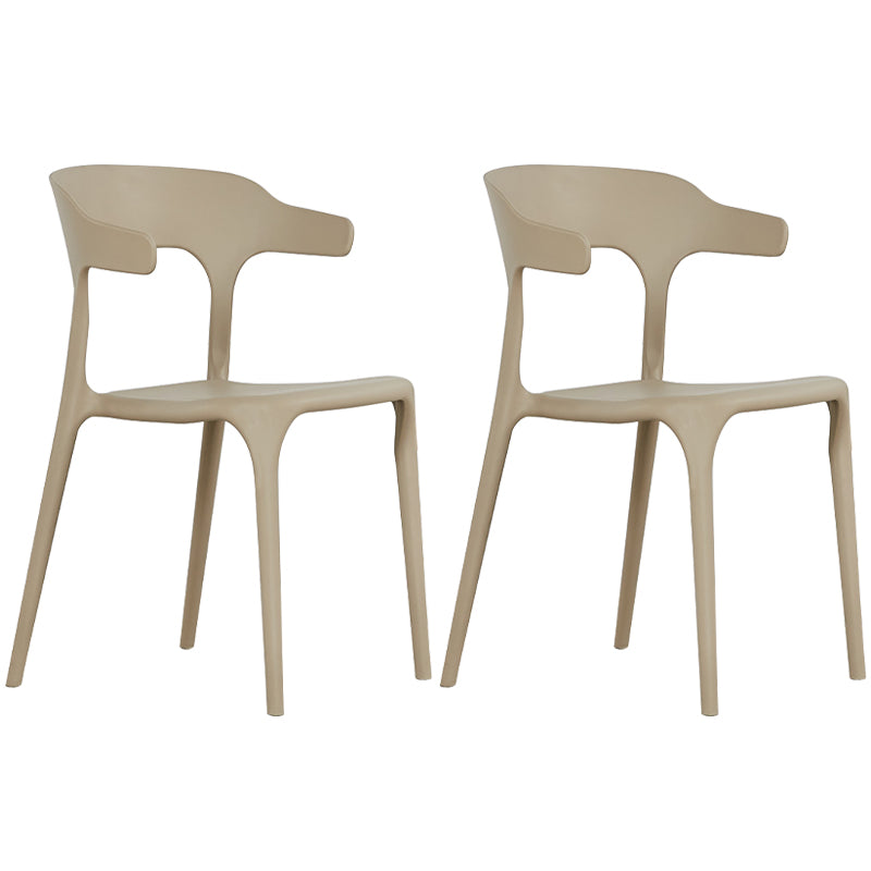 Plastique moderne Open Doss Dining Claid 30 "H Chaise de salle à manger pour chambre de restaurant
