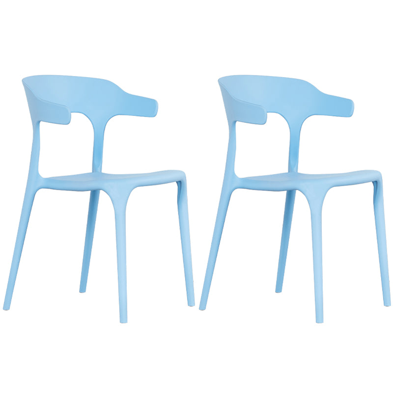 Plastique moderne Open Doss Dining Claid 30 "H Chaise de salle à manger pour chambre de restaurant
