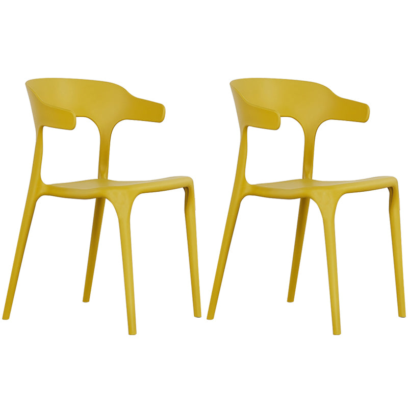 Plastique moderne Open Doss Dining Claid 30 "H Chaise de salle à manger pour chambre de restaurant