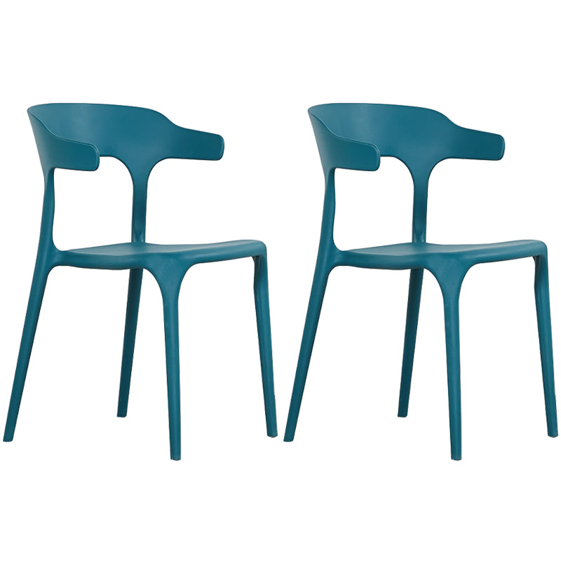 Plastique moderne Open Doss Dining Claid 30 "H Chaise de salle à manger pour chambre de restaurant
