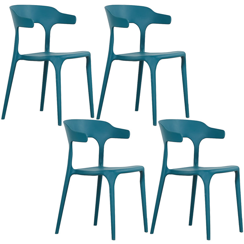 Plastique moderne Open Doss Dining Claid 30 "H Chaise de salle à manger pour chambre de restaurant