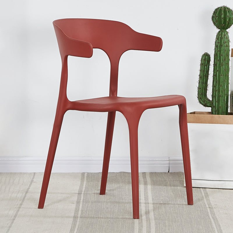 Plastique moderne Open Doss Dining Claid 30 "H Chaise de salle à manger pour chambre de restaurant