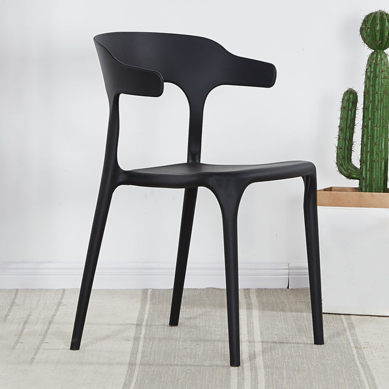 Plastique moderne Open Doss Dining Claid 30 "H Chaise de salle à manger pour chambre de restaurant
