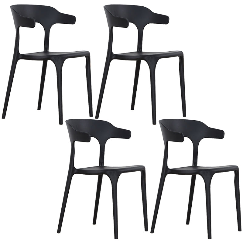 Plastique moderne Open Doss Dining Claid 30 "H Chaise de salle à manger pour chambre de restaurant