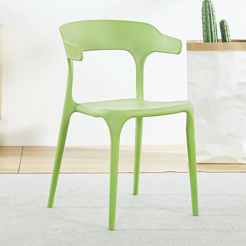Plastique moderne Open Doss Dining Claid 30 "H Chaise de salle à manger pour chambre de restaurant