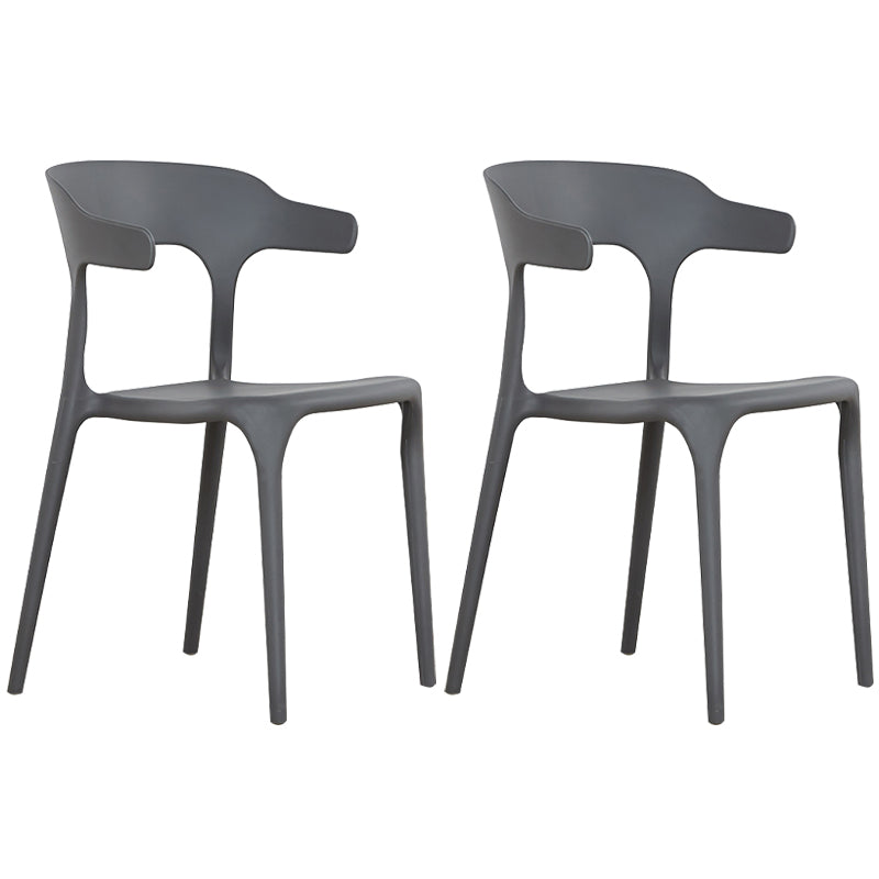 Plastique moderne Open Doss Dining Claid 30 "H Chaise de salle à manger pour chambre de restaurant