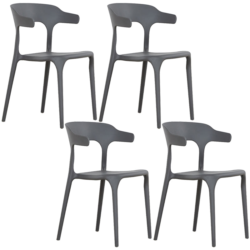 Plastique moderne Open Doss Dining Claid 30 "H Chaise de salle à manger pour chambre de restaurant