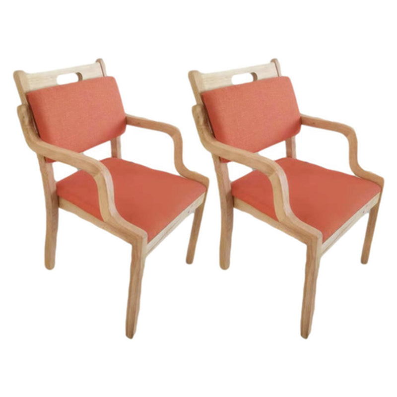 Chaise d'appoint de salle à manger en bois de cuisine contemporaine, chaise d'appoint de salle à manger à dossier ouvert