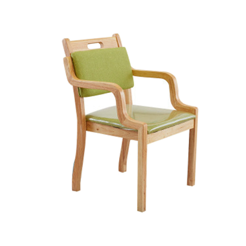 Chaise d'appoint de salle à manger en bois de cuisine contemporaine, chaise d'appoint de salle à manger à dossier ouvert