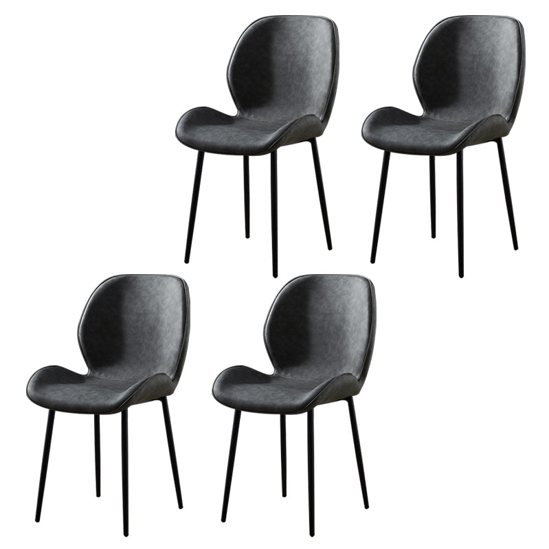 Chaise d'appoint en métal pour café scandinave, finition mate, chaise de salle à manger à oreilles
