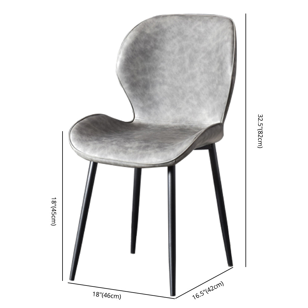 Chaise d'appoint en métal pour café scandinave, finition mate, chaise de salle à manger à oreilles