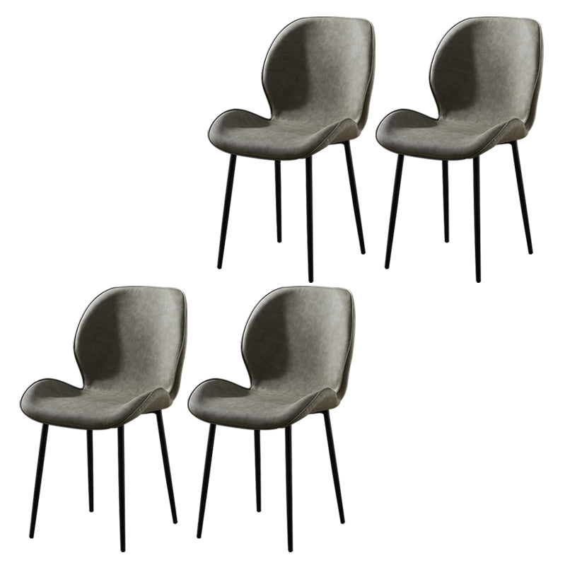 Chaise d'appoint en métal pour café scandinave, finition mate, chaise de salle à manger à oreilles