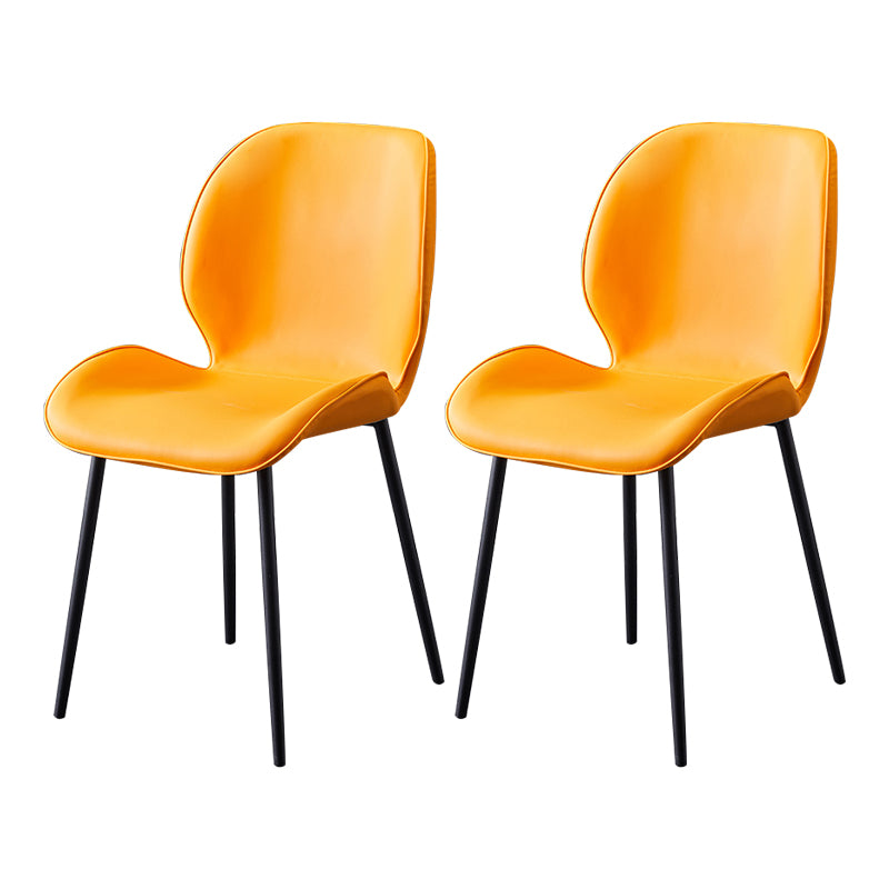 Chaise d'appoint en métal pour café scandinave, finition mate, chaise de salle à manger à oreilles