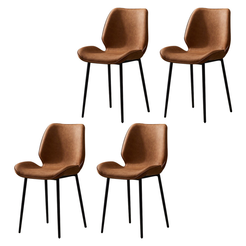 Chaise d'appoint en métal pour café scandinave, finition mate, chaise de salle à manger à oreilles
