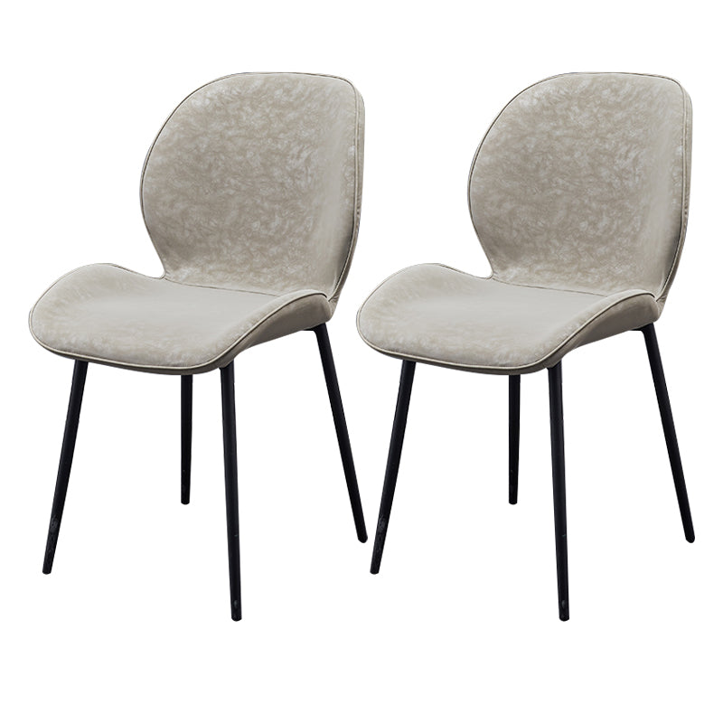 Chaise d'appoint en métal pour café scandinave, finition mate, chaise de salle à manger à oreilles
