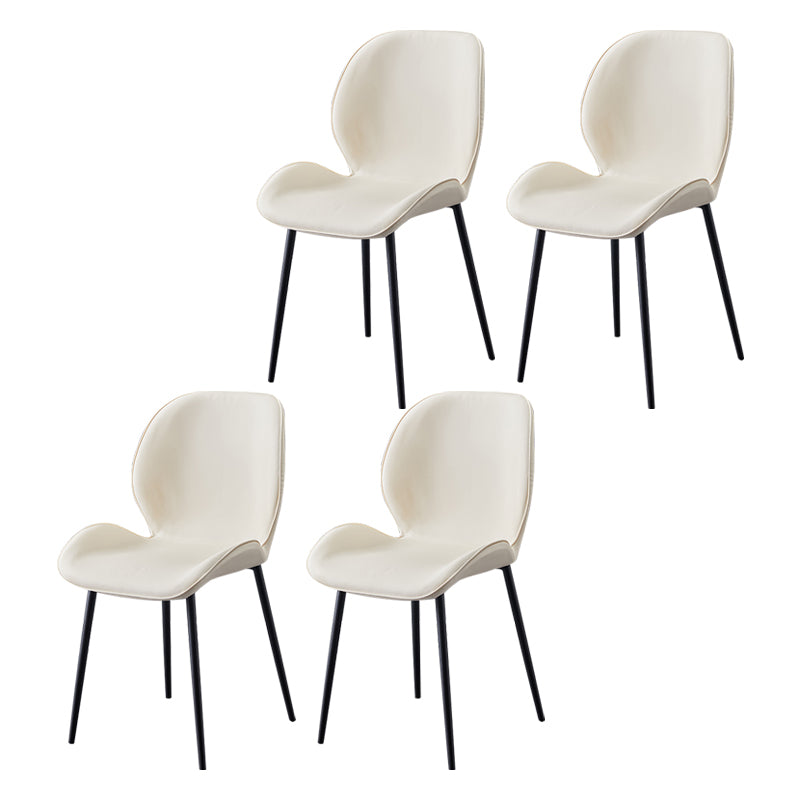 Chaise d'appoint en métal pour café scandinave, finition mate, chaise de salle à manger à oreilles