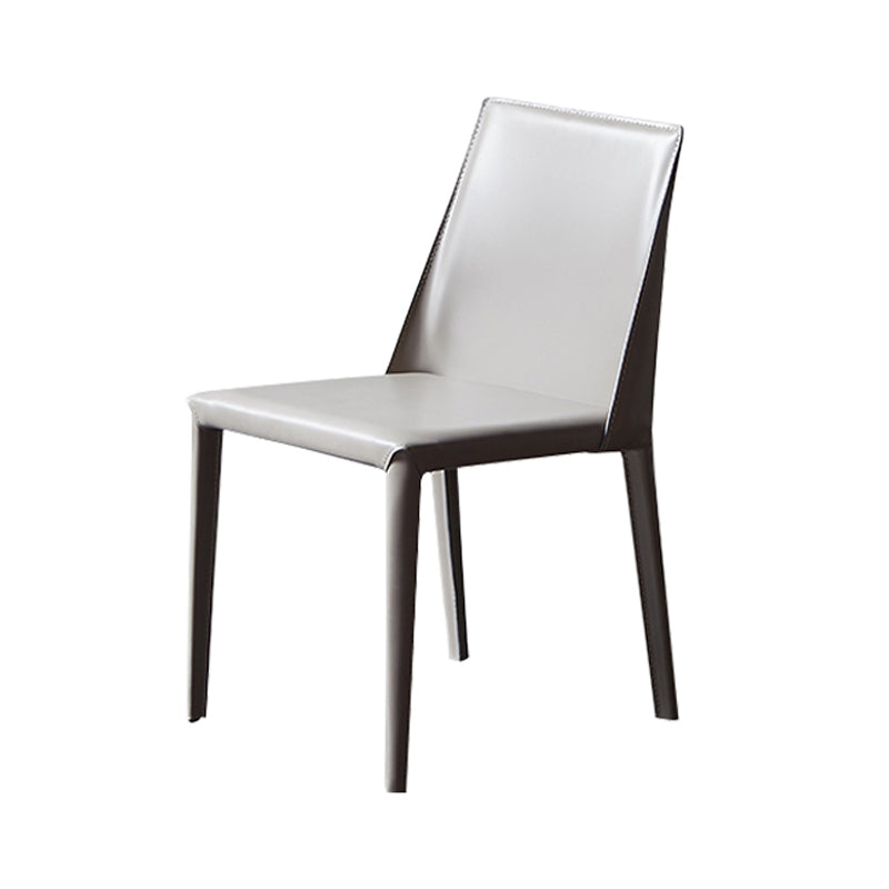 Chaise à dossier solide de style scandinave, pour usage domestique, chaises de salle à manger en métal