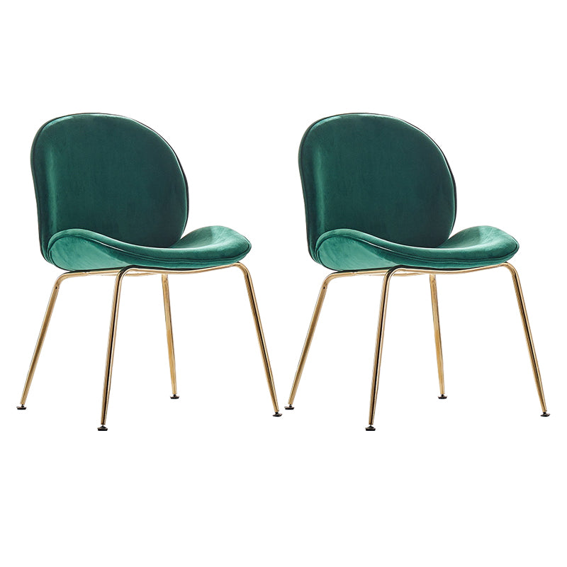 Metal Scandinavian Restaurant Side Chair Matte Finish Wingback Dining Chair